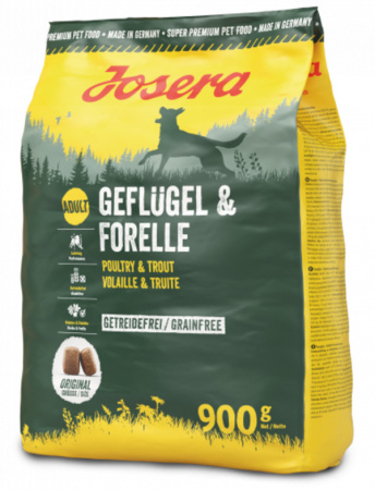 фото Корм для собак JOSERA Geflügel  Forelle 900 г
