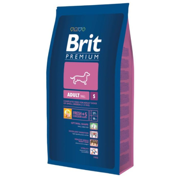 Сухой корм Brit Premium Adult S д/взрослых собак