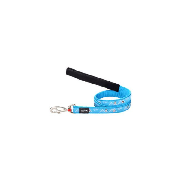 купить Поводок для собак RedDingo CR05041BBN 1,2*120 см Голубой с пингвинами