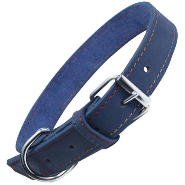 купить Ошейник для собак из нубука с металической застежкой Gloria Pets Collar Oasis 60*3 см синий