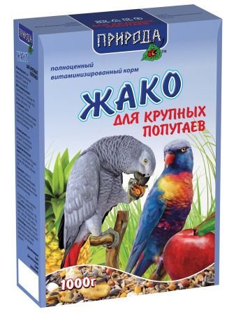фото Корм для крупных попугаев Жако