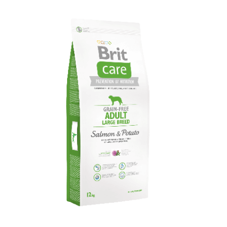 фото Корм Brit Care GF Adult Large Breed Salmon & Potato, для собак весом от 25 кг. фото Корм Brit Care GF Adult Large Breed Salmon & Potato, для собак весом от 25 кг.