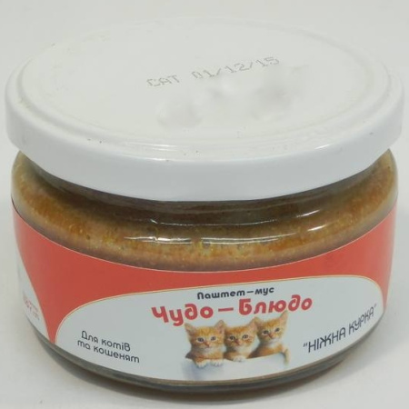 фото Паштет-мусс Чудо-Блюдо "нежная курица" для кошек