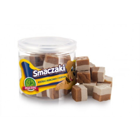 фото Лакомства для собак Smaczaki  Кубики из курицы и трески 70 гр (LS-1014)