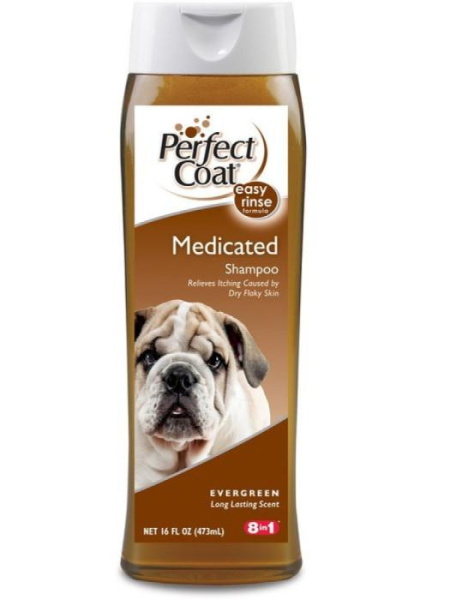 купить Шампунь 8 in 1 Medicated Shampoo для собак лечебный, с дегтем