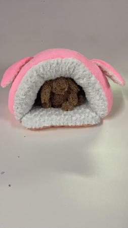 фото Домик S.GR.PETS Зайка "розовый" 50*40 см