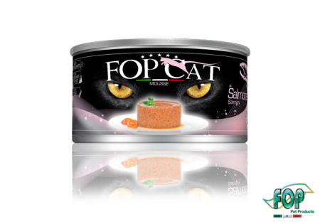 фото Консервы д/котов FOP CAT мусс с лососем