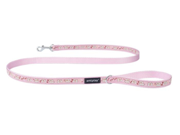 купить Поводок Ami Play Wink M 140/1,5cm Розовый