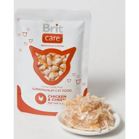 фото Консервы Brit Care Cat с курицей и сыром для кошек
