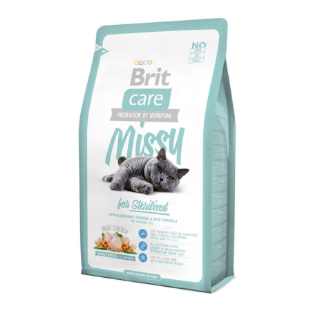 фото Сухой корм Brit Care Missy курица и рис для стерилизованных кошек и котов