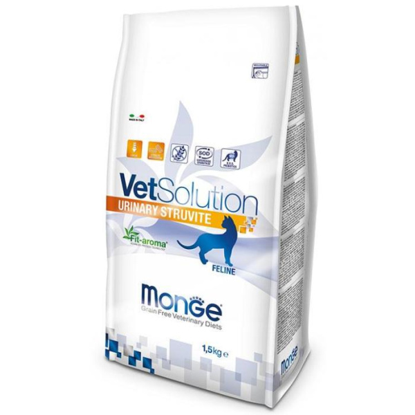 купить Лечебный корм, диета для кошек Уринари Струвит Monge Vetsolution Cat Urinary Struvite 400 гр
