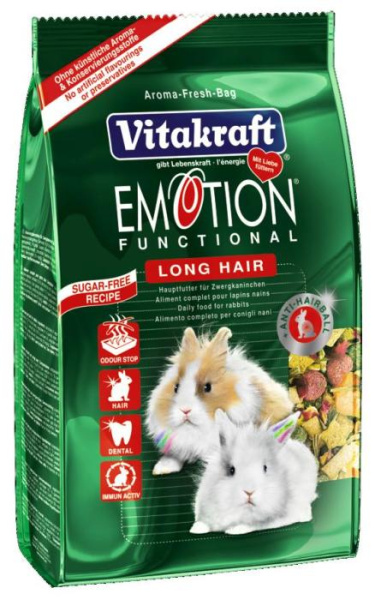 купить Корм для длинношерстных кроликов Vitakraft Emotion Functional Longhair