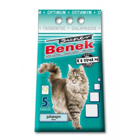 фото Бентонитовый оптимальный наполнитель Super Benek для кошачьего туалета с ароматом морской свежести 5л