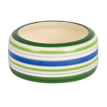 фото Полосатая керамическая миска для грызунов Trixie