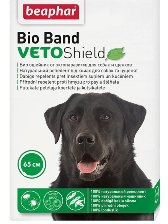 фото Био ошейник от блох, клещей и комаров для собак и щенков Bio Band Beaphar