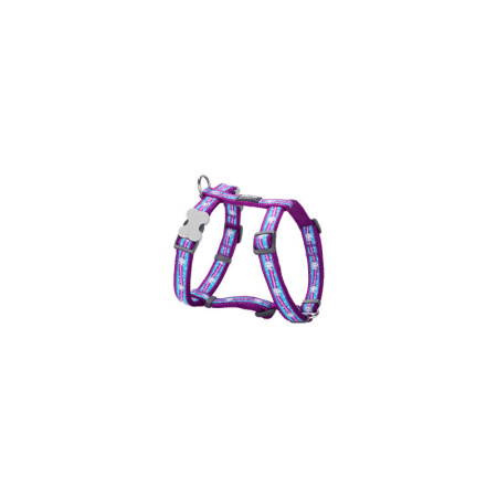 фото Шлея для собак RedDingo 1,5*30-48 см Фиолетовый с единорогами