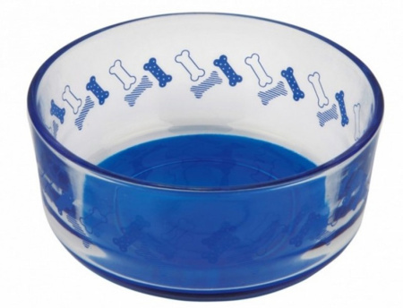 фото Миска для собак Trixiе стеклянная с рисунком