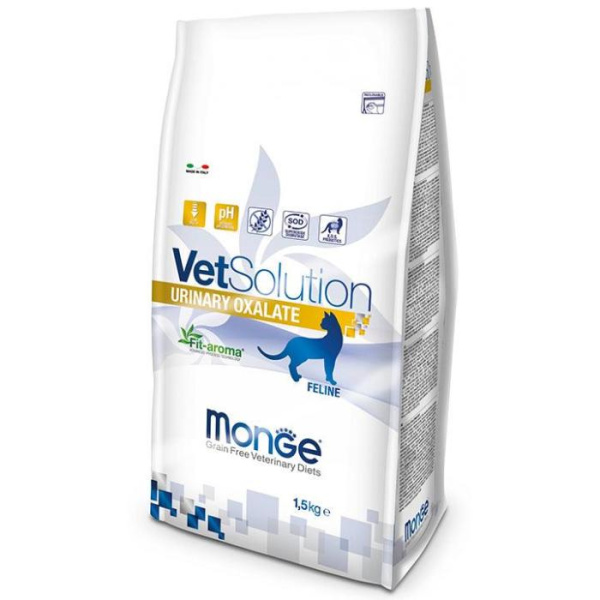 купить Лечебный корм, диета для кошек Уринари Оксалат Monge Vetsolution Cat Urinary Oxalate 400 гр