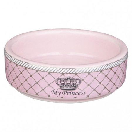 фото Миска Trixie My Princess для кошек розовая