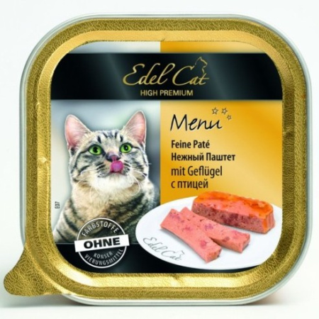 фото Паштет для кошек Edel Cat с птицей