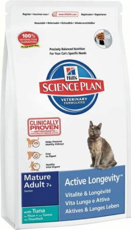 фото Сухой корм Hills SP Mature для пожилых кошек с тунцом