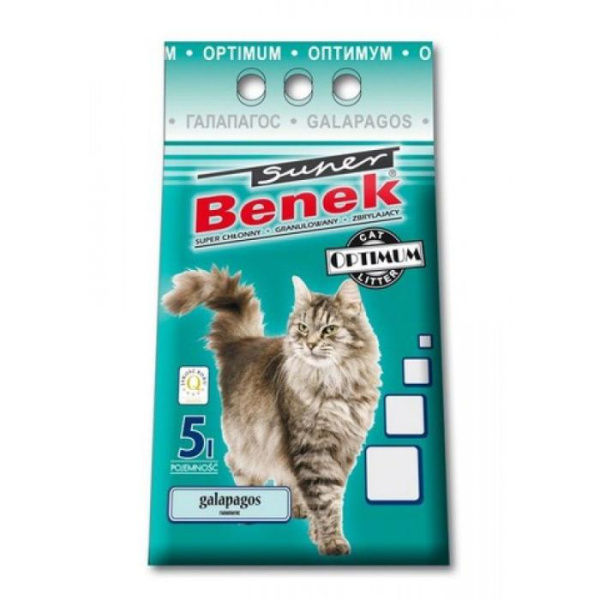 купить Бентонитовый оптимальный наполнитель Super Benek для кошачьего туалета с ароматом морской свежести 5л