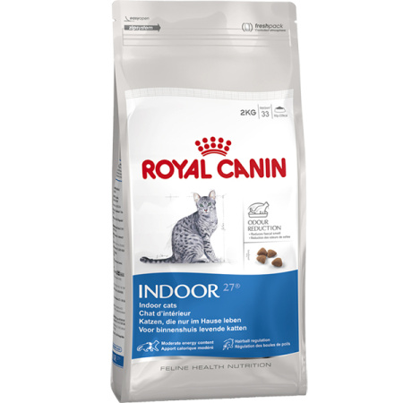 фото Сухой корм для домашних кошек INDOOR 27