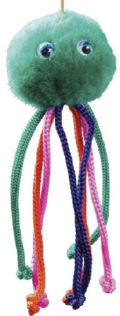 фото Игрушка для кошек Осьминог на резинке Природа