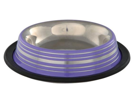 фото Миска металлическая на резине Trixie