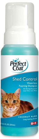 фото Шампунь 8 in 1 безводный против линьки, для кошек