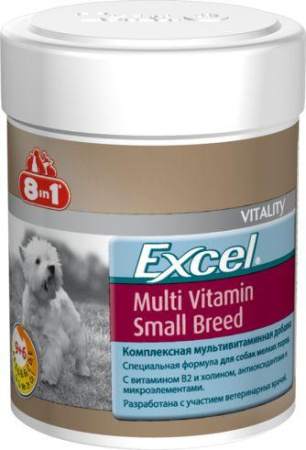 фото Мультивитамины для собак мелких пород 8in1 Excel Multi Vitamin Small Breed фото Мультивитамины для собак мелких пород 8in1 Excel Multi Vitamin Small Breed
