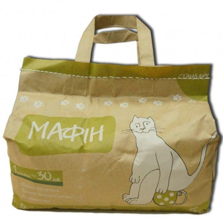 фото Комкующийся бентонитовый наполнитель Мафин, 5 кг