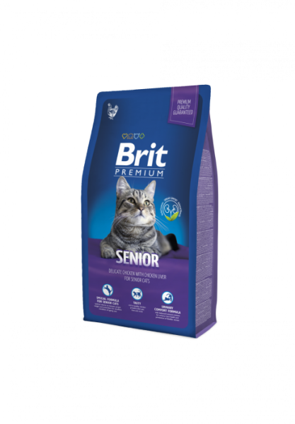 Сухой корм Brit Premium Cat Senior для пожилых кошек