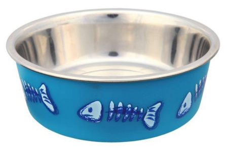 фото Миска для кошек Trixiе металлическая с цветным покрытием