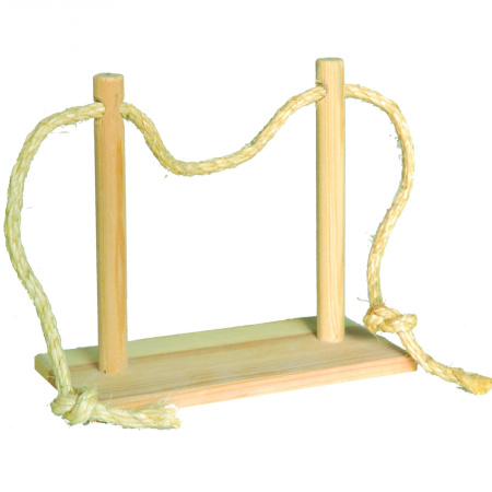 фото Игрушка-качели для хомяка с веревкой