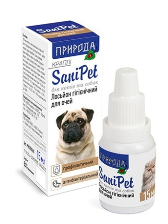 фото Лосьон гигиенический для глаз (капли) SaniPet