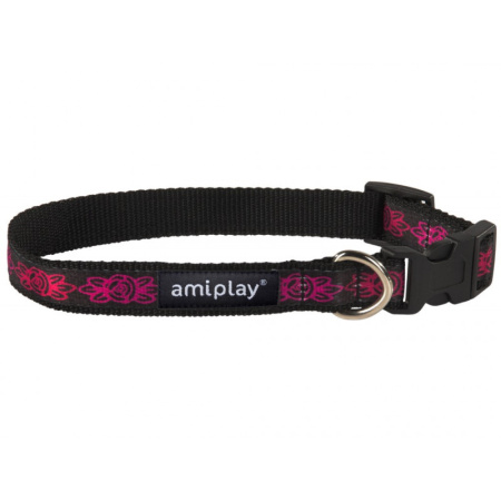 фото Ошейник регулируемый Ami Play с блокировкой Joy M 34-55 x 2.5 см