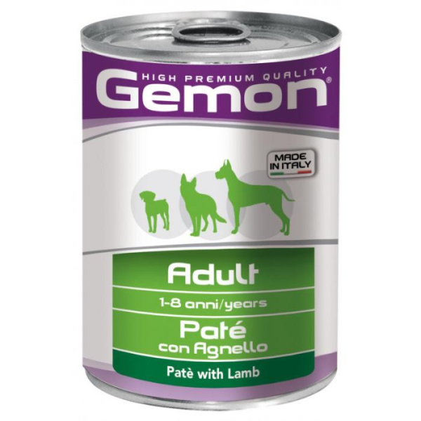 купить Влажный корм Gemon Dog Adult паштет с ягненком для собак всех пород 400 гр