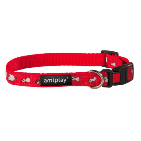 фото Oшейник регулируемый с блокировкой Ami Play Wink M 25-40/1.5см