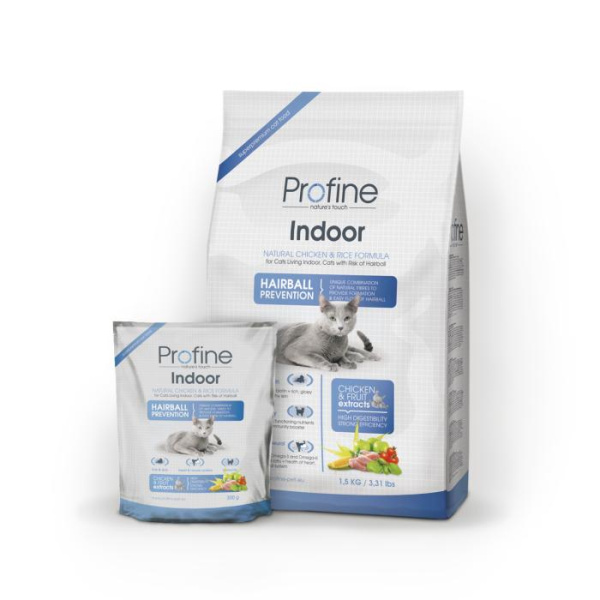 купить Сухой корм Profine Cat Indoor для кошек, выведение шерсти