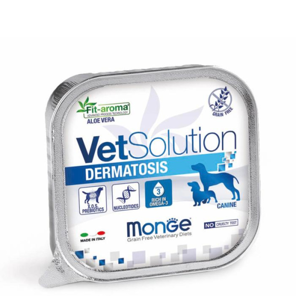 купить Лечебный корм для собак Monge Vetsolution Dermatosis Canine 150 гр