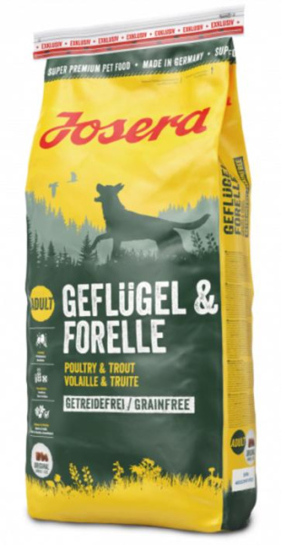 купить Корм для собак JOSERA Geflügel  Forelle 15 кг