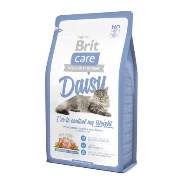 купить Сухой корм Brit Care Cat Daisy индейка и рис для кошек с избыточным весом