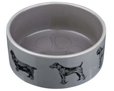 фото Миска керамическая Trixie с рисунком (собаки)