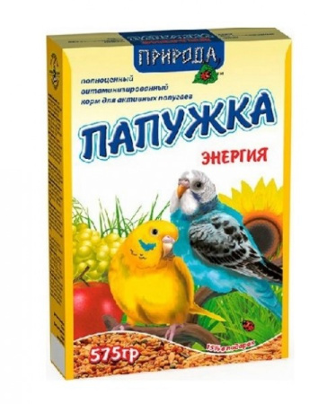 фото Корм Папужка Энергия для волнистых попугаев Природа фото Корм Папужка Энергия для волнистых попугаев Природа