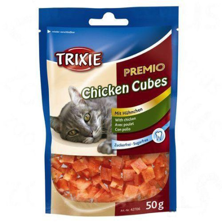 фото Лакомство для кошек Trixie Premio Chicken Cubes, куриные кубики