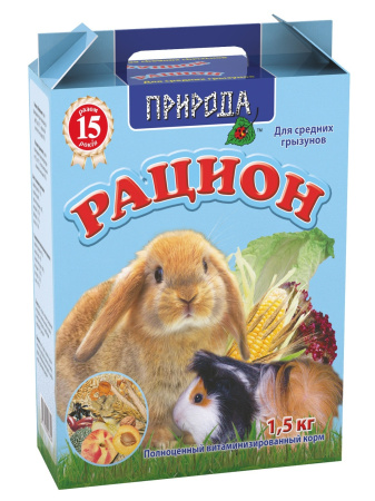 фото Корм Рацион для средних грызунов